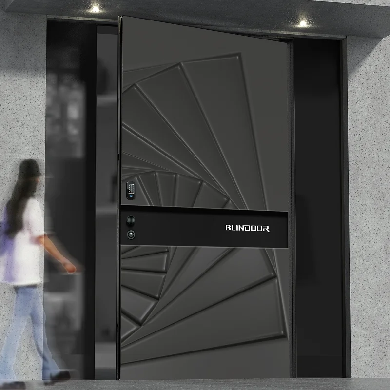 Italian Style Armoured doors for apartment aluminum door panel euro houses door