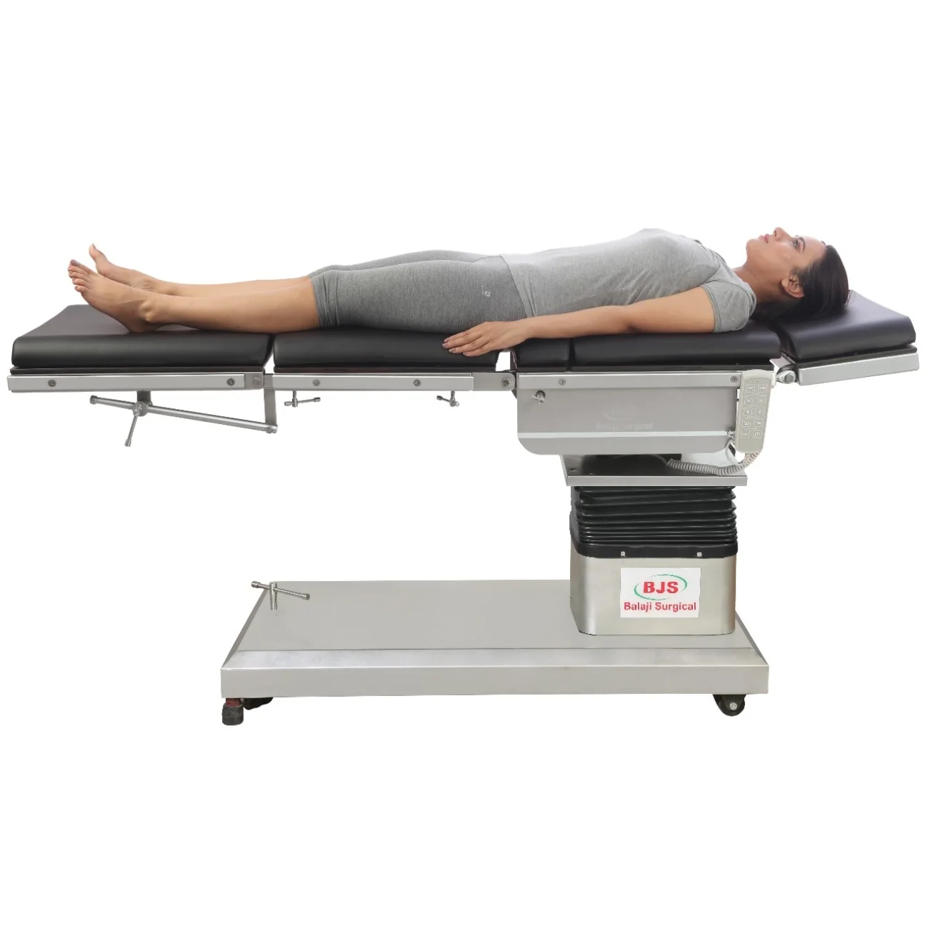 C Arm Compatible Stainless Steel OT Operating Table Four-Function Electric for Hospital & Clinic Use Manual Power Source India