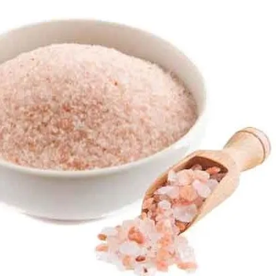 Edible Dark Pink Salt Free Flow 2-3 mm Crystal Salt, in Powder Form and in Fine Form