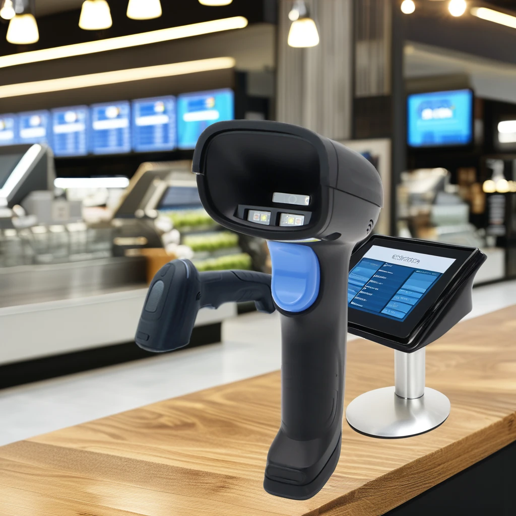 Xincode Handheld Industrial POS Scanner Gun Wired OCR MRZ Passport Reader Machine IP65 Compatible Industrial Barcode Scanner