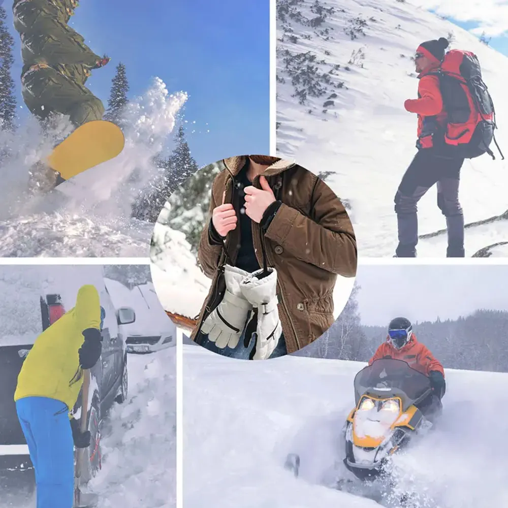 Wholesale Hot Sale New Design Customized Printed Logo Waterproof Breathable Winter Snow Ski Gloves & Mittens