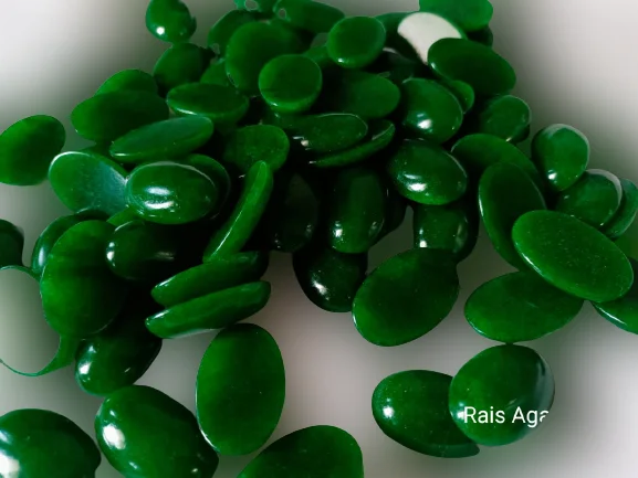 Natural Amazing gemstone Green onyx Oval Shape High And Semi precious quality natural stone loos gemstone also used for healing