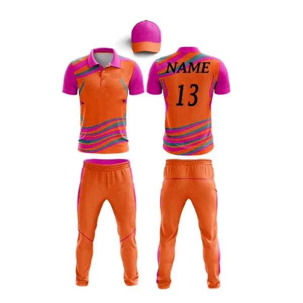 High Quality Micro-Fiber Digitally Sublimated Cricket Uniform Kit Customized Pattern Design Jersey and Trouser OEM