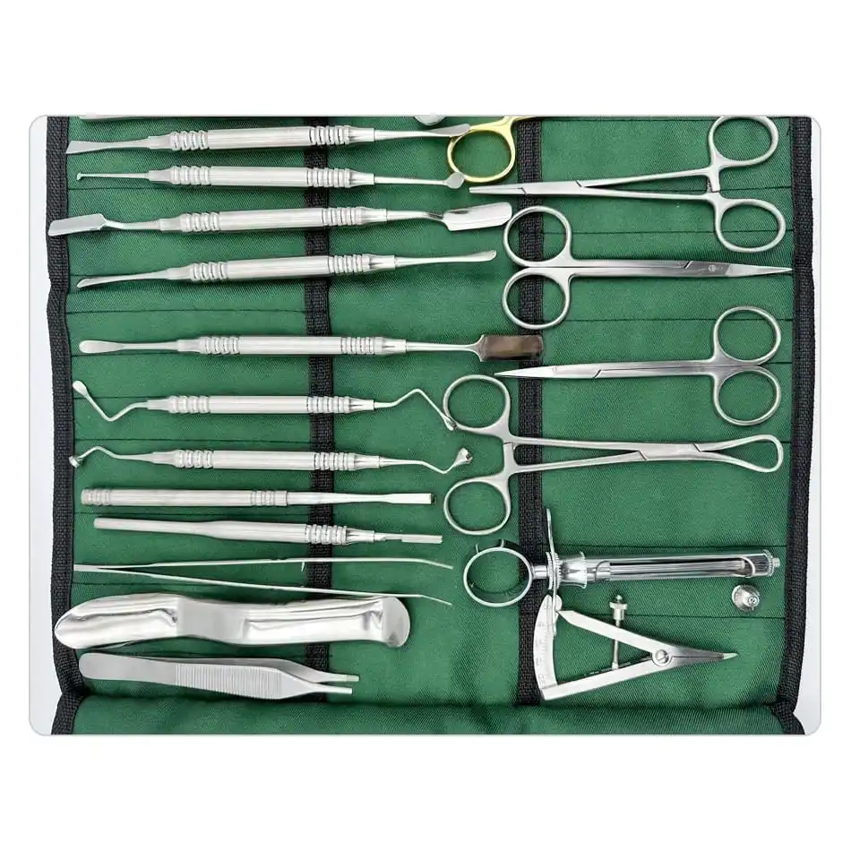 CE Certified 26 Pcs Orthodontic Dental Surgical Instruments Kit German Stainless Steel Manual Implant Surgery Tools Sambrialmed