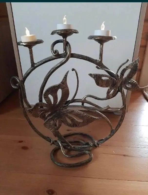 Hanging metal candle holder metal powder coted finished metal set of 2 premium quality  candle holder product