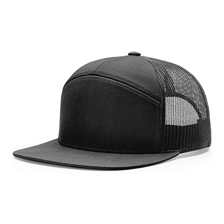 Wholesale Mesh Custom Trucker Cap 6 Panels Custom Applique Patch Embroidery Trucker Hat denim Best selling Trucker Hats for men