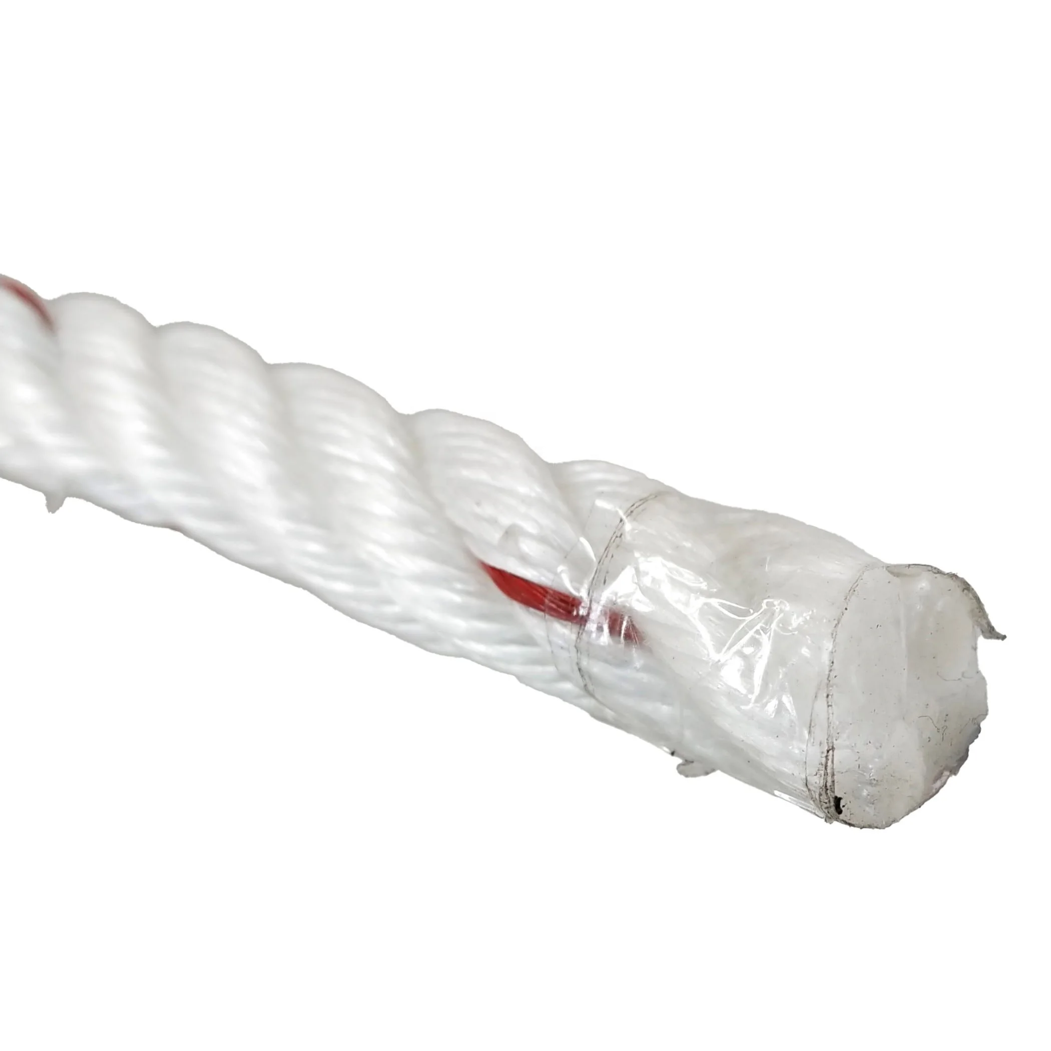 Best Selling Good Quality of 16MM*4S*220M White + Red + Blue PP Rope, Fishing Rope Agriculture, Packaging Rope