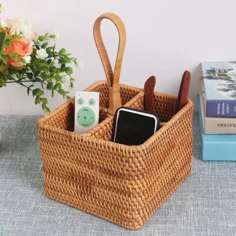 Durable Light Weight ODM/OEM Eco-friendly Vintage Style Design wire storage basket Rattan Wine Basket Made In Vietnam