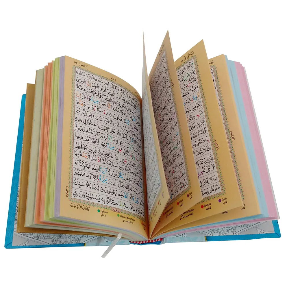 2024 Luxury Regular Size Holy Quran Book OEM Services Learning & Reading Holy Quran Book in Arabic language