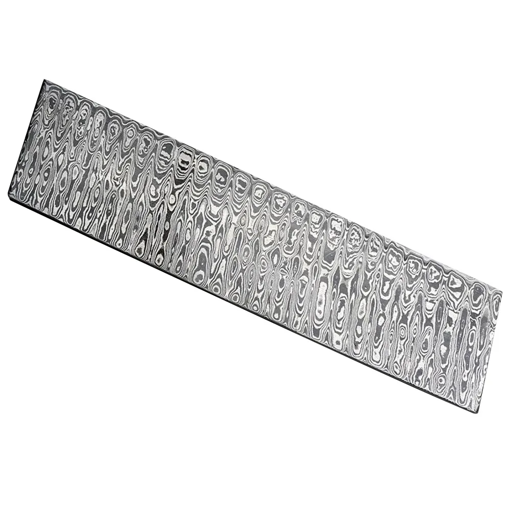 Custom Handmade Damascus Flat Billet Damascus Steel Billets for Knives Making