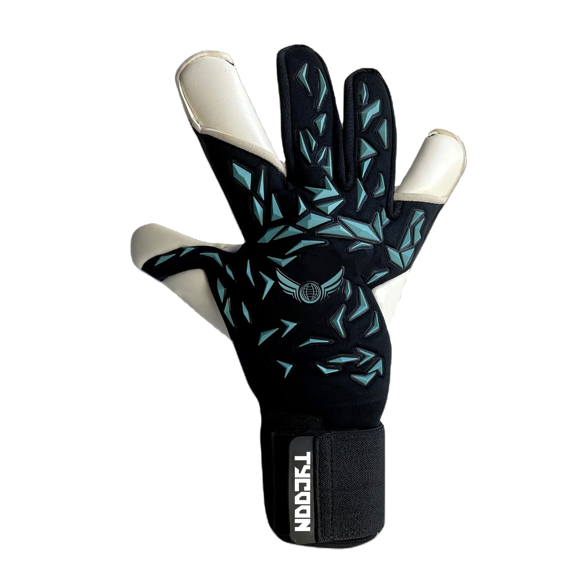 22-23 World Cup Microfiber Breathable Flexible Comfortable Blue Latex Wear-Resistant Soccer Goalkeeper Gloves