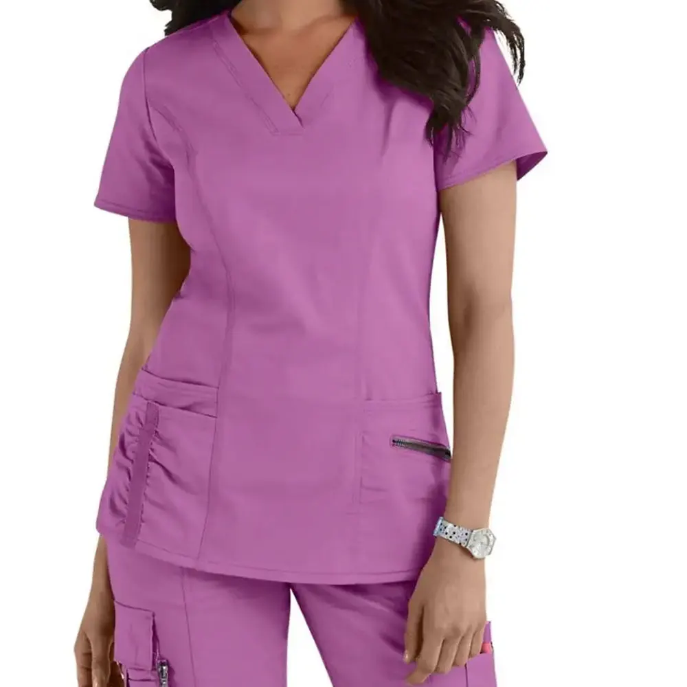 Hot Sale Medical Scrubs Uniforms Women Scrub Nurse Uniform Sets for Hospital OEM Service