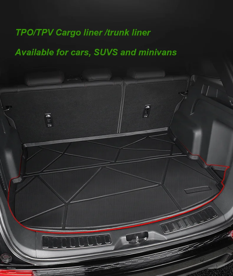 Factory New Arrival Waterproof 3D TPO Rear Cargo Liner TPE Car Mats For Skoda Fabia 2008-2014