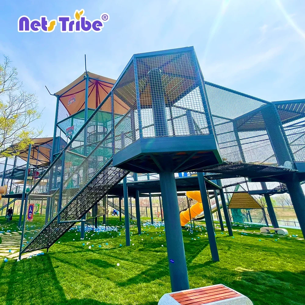 Netstribe Custom Manufacturer of Non-Standard High-altitude Rope Course Adventure Equipment for Outdoor Amusement Parks