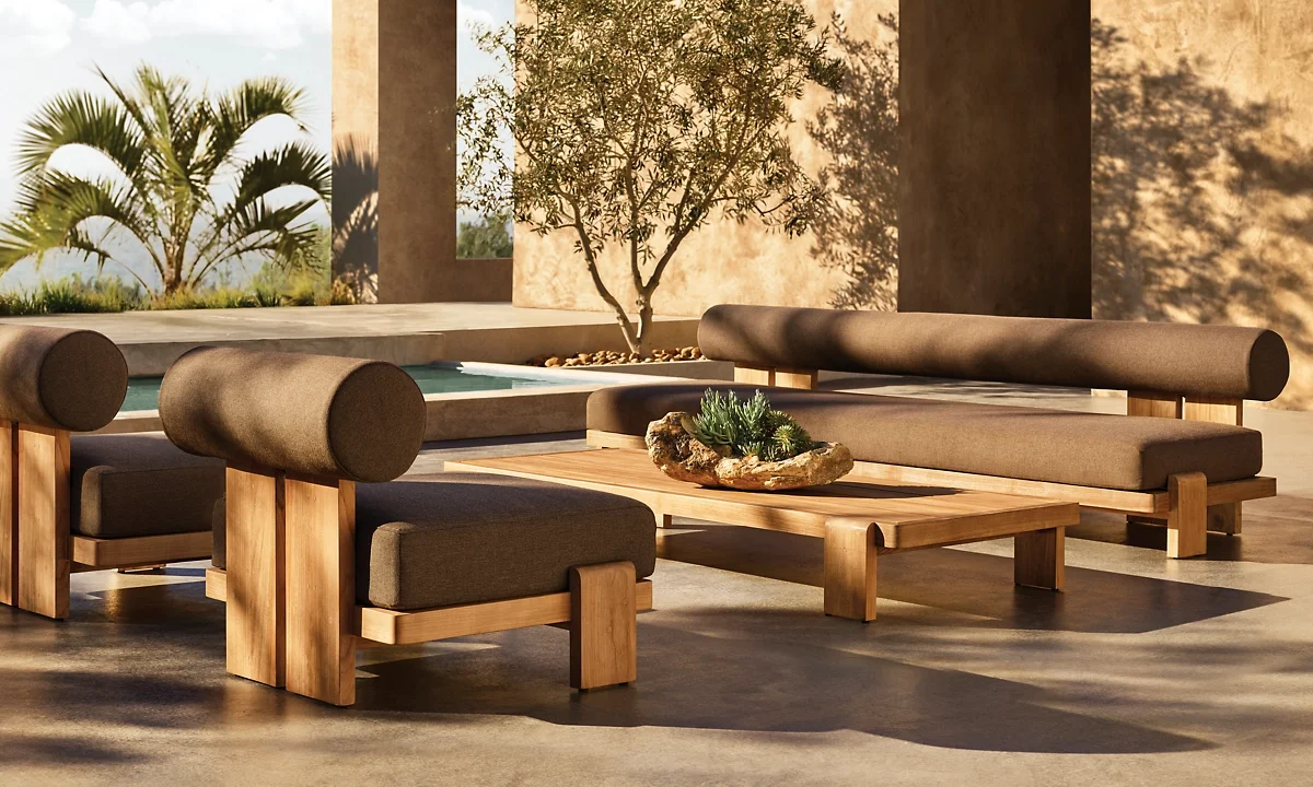 Teak Rectangular Coffee Table for Living Room Bedroom Restaurants Home Furniture Outdoor Furniture