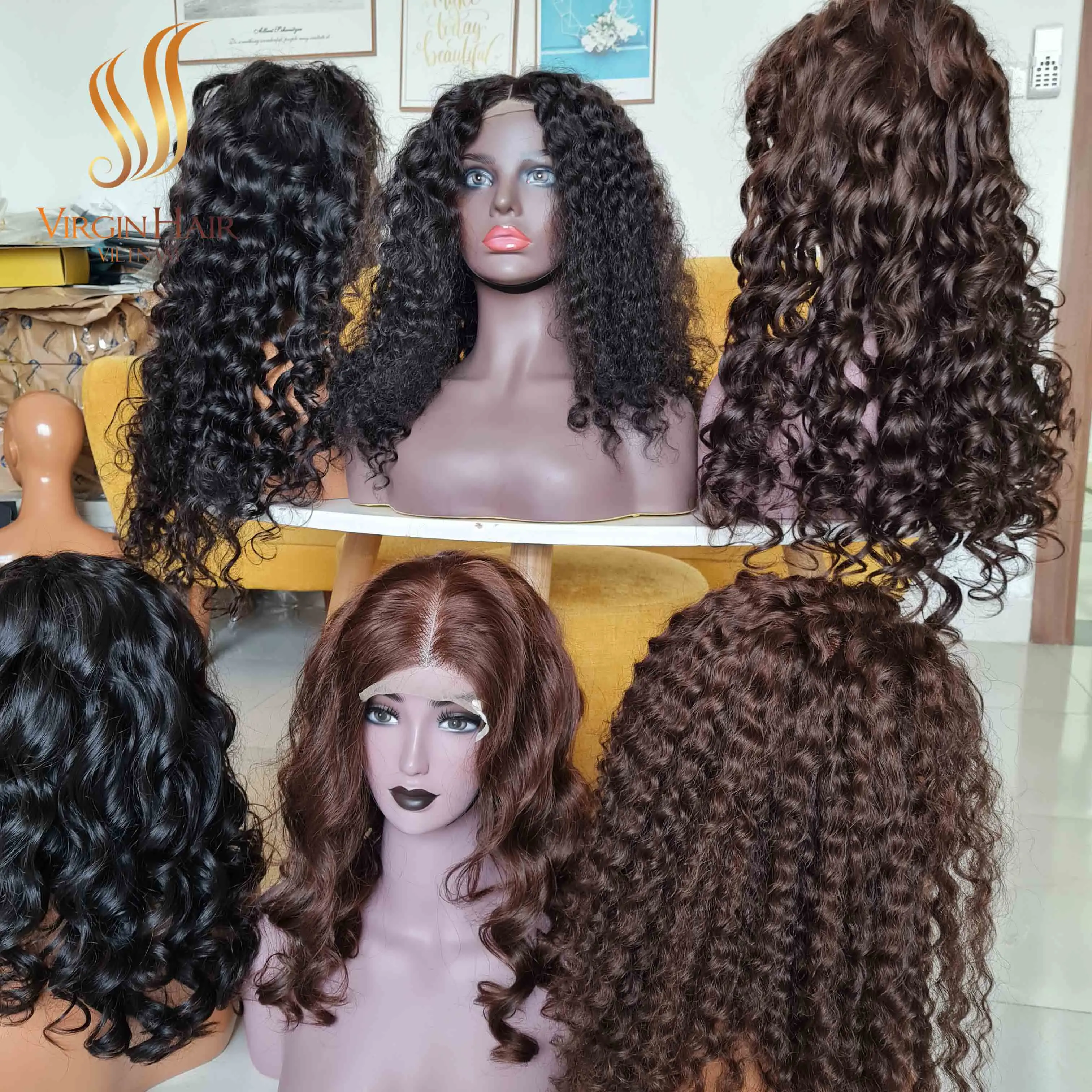 [ Wholesale Wig 2022] 100% Real Human Hair Wig With HD Lace 13x4 Frontal Wigs From Virgin Hair Vietnam Best Price