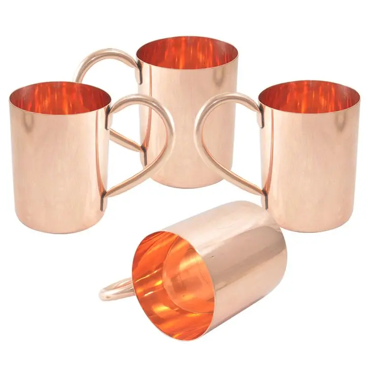 Shiny Polished Best Copper Mug Beverages Hammered Design Drink Tumbler Mug Water Or Beer Drinking Copper Cup At Good Price