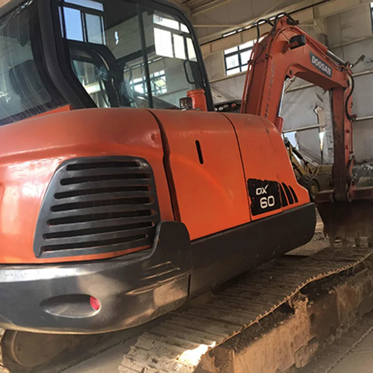 Original Korea Second Hand Used   Doosan DX60 DH60 DX55 DX80 Mini  Excavator Digger With Cheap Price