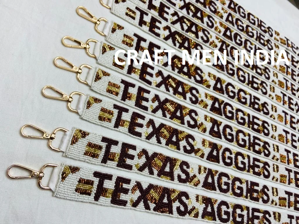 New Beaded Purse Strap of 2023 Texas Aggies  Beaded Bag Strap All different Name