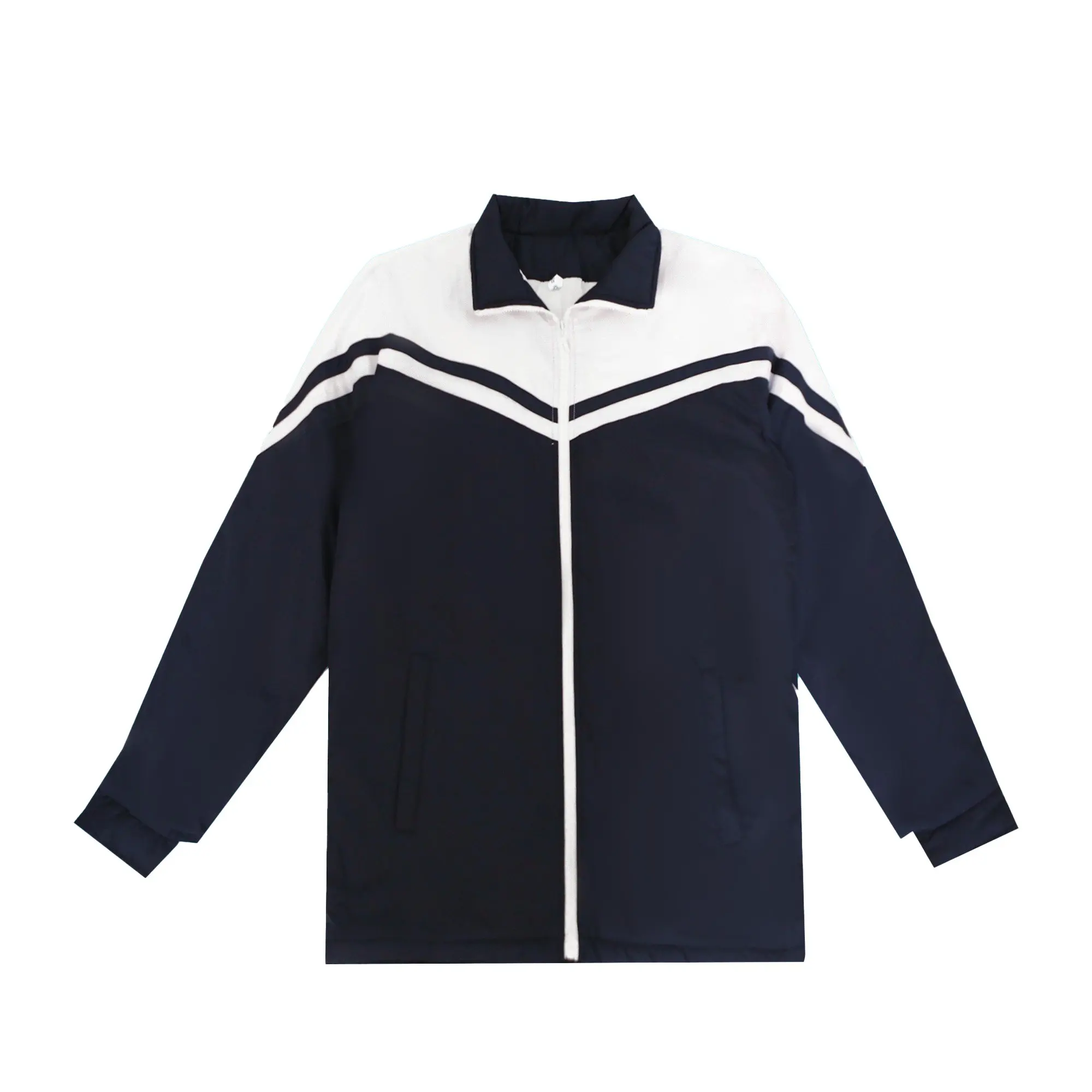 Long Sleeve School Uniform Jacket Warm Comfortable For Winter and Classroom or Casual Wear Horizontal Stripe Pattern