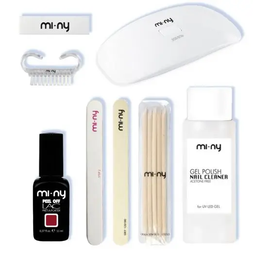 ITALIAN HIGH QUALITY KIT ONE STEP TRAVEL PINK LED LAMP FOR A PERFECT APPLICATION OF GEL NAIL POLISH