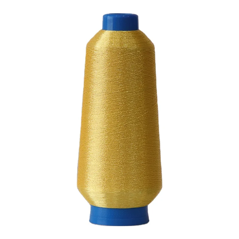 Japanese Materials ST Type 150D Fluorescent Pure Gold Metallic Yarn Thread for Embroidery