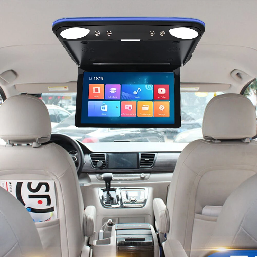 Good Quality 11.6 inch Car Roof Ceiling Filp Down monitor 8 Core 2+32G Android 12 with WIFI Google YouTube USB Remote Control