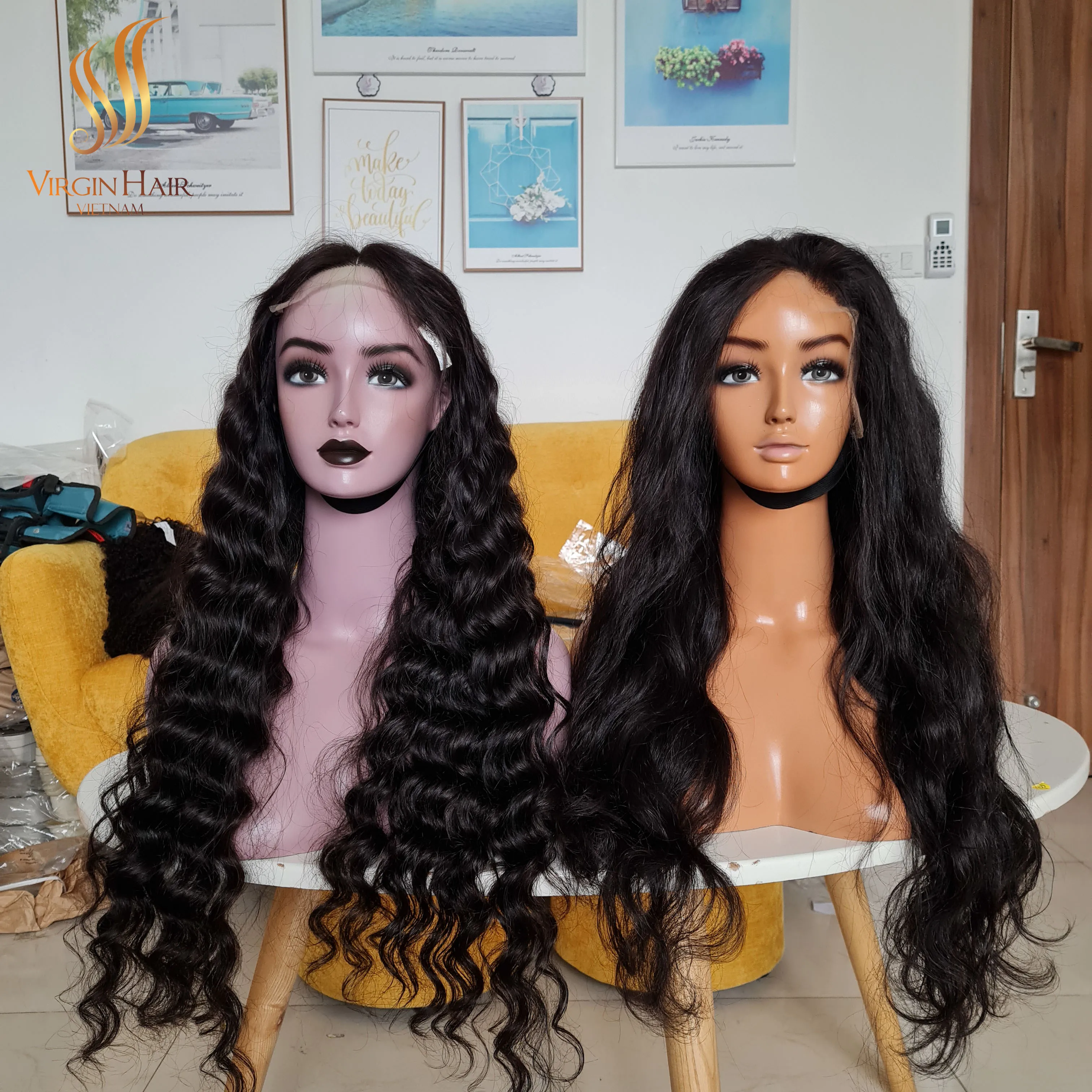 Wholesale Price Water Wave SSD Wig Raw Vietnamese Human Hair Extensions