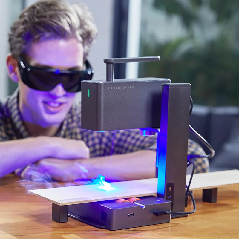 LaserPecker 2 450nm Portable   Engraver 600mm/s Super Fast Engraving High Accuracy Phone and PC   Engraving Machine