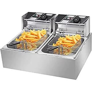 KING INTERNATIONAL  Stainless Steel Electric 6 Liter Deep Fryer for Restaurant and Kitchen and commercial