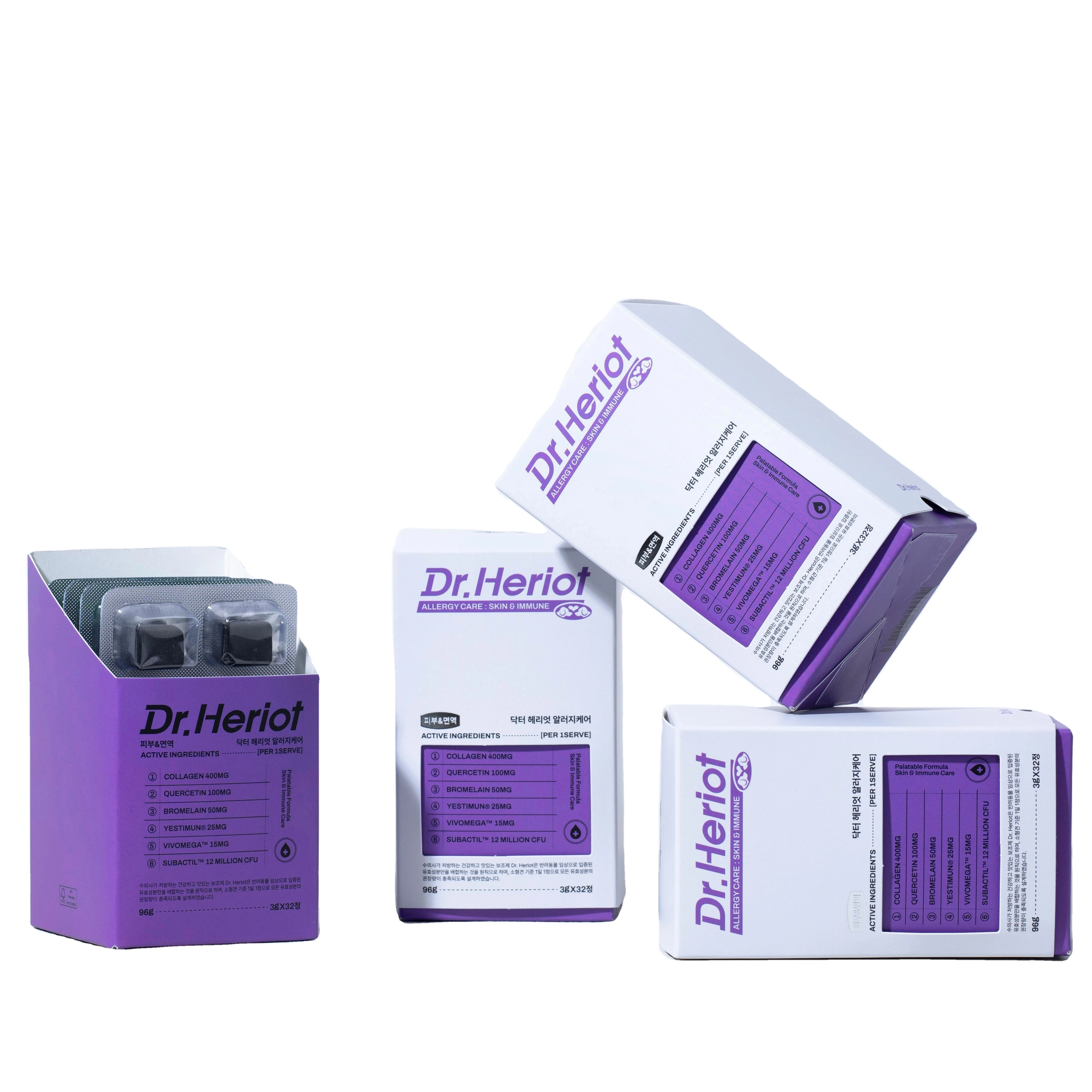 Новое поступление средство для лечения аллергии 32 таблетки Лидер продаж Корейская добавка здоровья домашних животных оптовая продажа