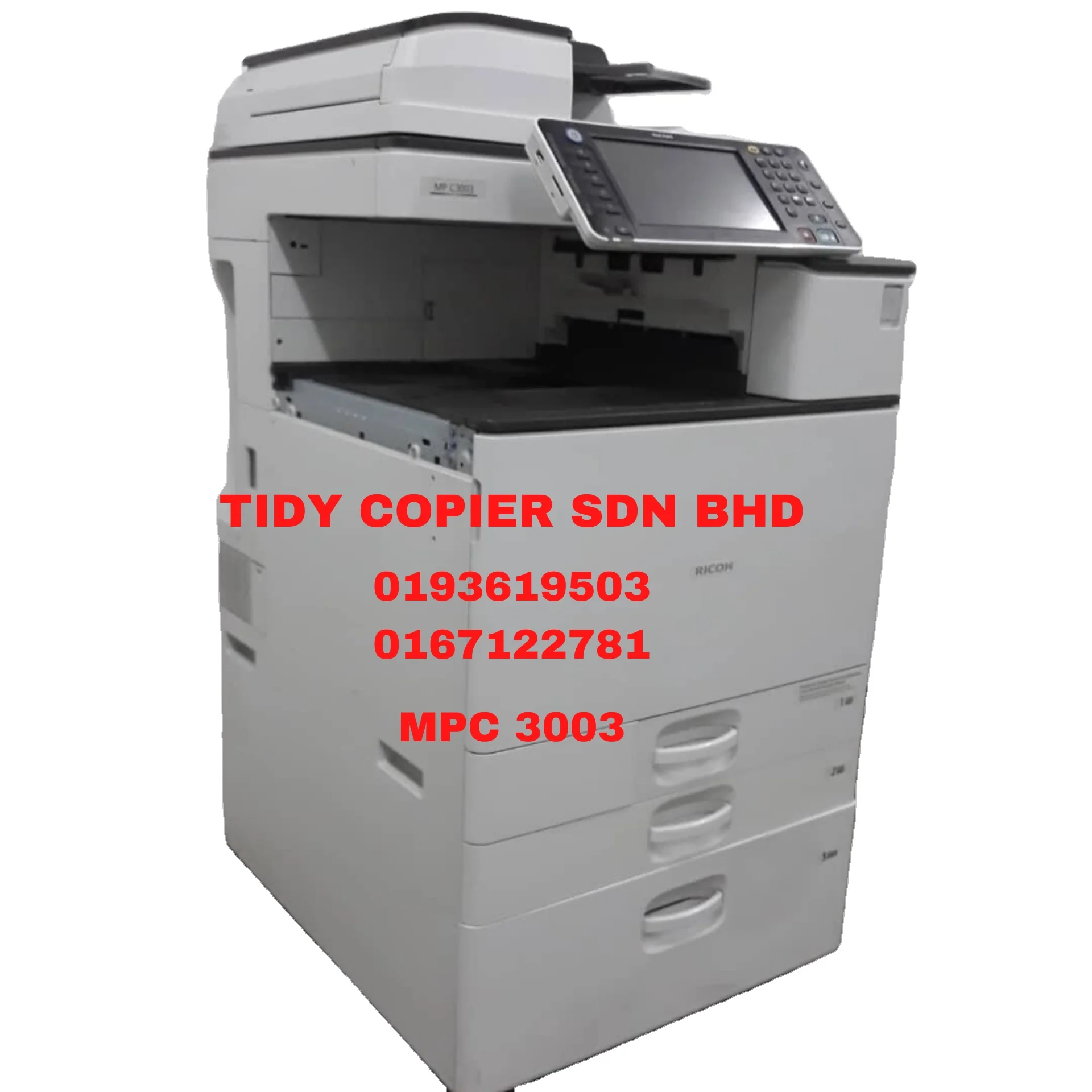 RICOH MPC 3003 MULTIFUNCTIONAL PHOTOCOPIER MACHINE