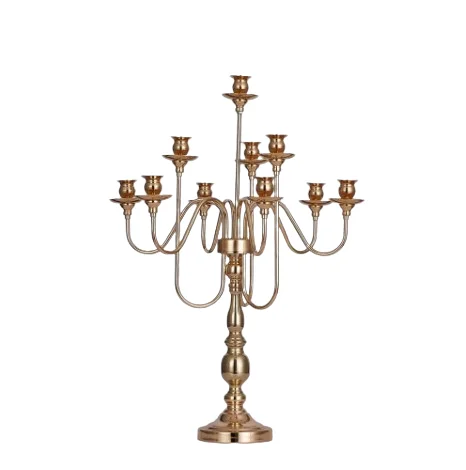 Three Arm Candles Taper Tall Candelabra Antique Style Metal Candelabra Church Holiday Decor Home Lighting Special Event