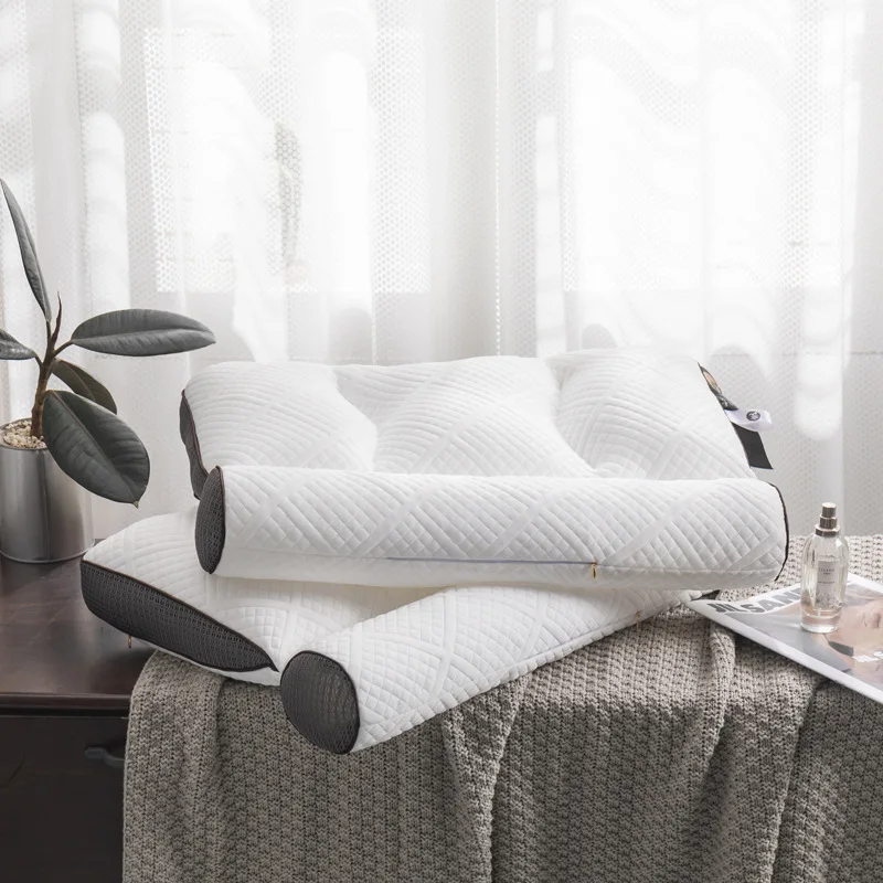 White Microfiber Filling Pillow for Hotel Certificated White Goose Feather Pillow