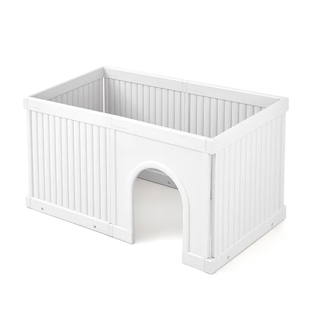 Takemehom Expandable Petdoor pet room Double All blind dog gate fence panel kennel cage house playpen safety plastic indoor