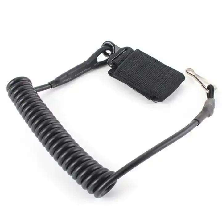 Adjustable Tactical Slings Anti-lost Outdoor Combat Hunting Accessories Multifunctional Tactical Elastic Spring Black