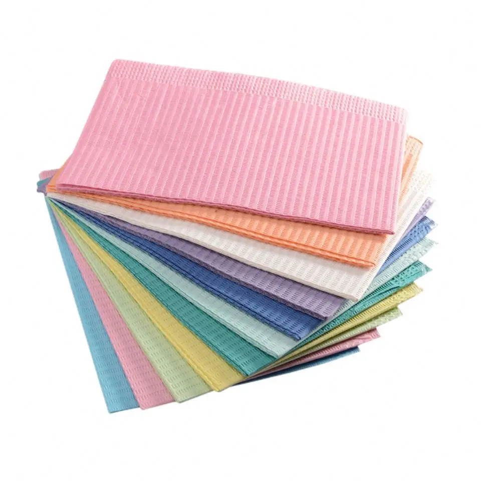 Tattoo Disposable Dental Bibs Tattoo Table Cover Waterproof 125Pcs/pack tattoo waterproof 3ply sheet