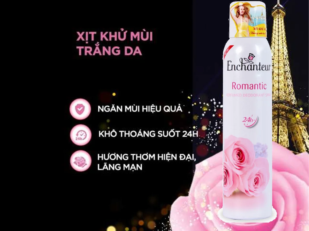 Enchanteur Romantic perfume deodorant spray