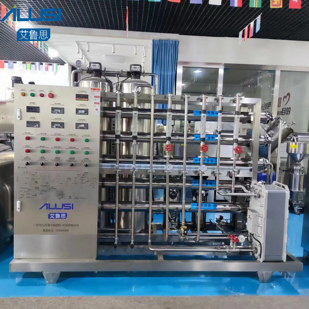 Stainless Steel RO Water Purifier EDI System Ultrapure Water Treatment Machine for Cosmetic Chemical Food