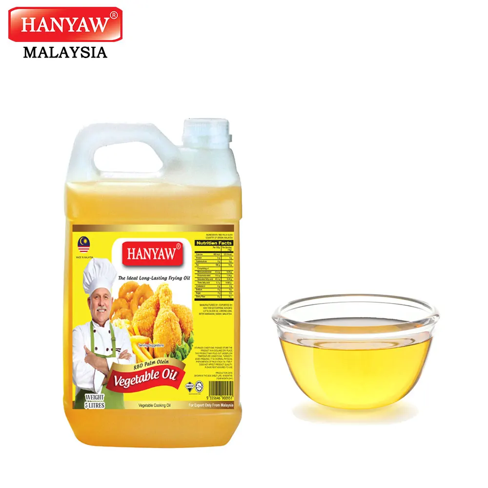 [Малайзия] Быстрая доставка + халяльное сертифицированное Hanyaw бренд Olein CP8 пальмовое масло растительное масло (5 литров x 4 канистры/ctn)