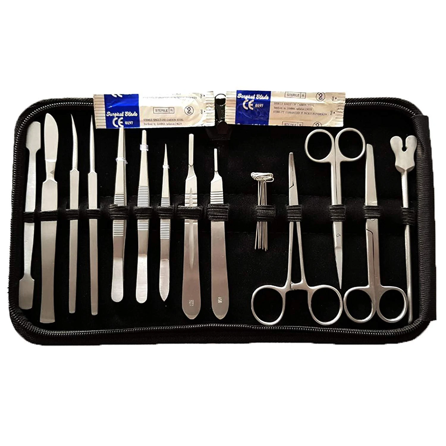 Suture practice tools kit iris scissor dressing forceps dressing scissor scalpel handle beautiful surgical kits