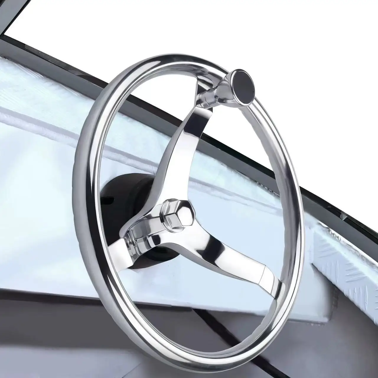 High Quality OEM 316 Stainless Steel casting service Marine Steering Wheel New Hot Sale Boat Fitting with Spoke Marine Hardware