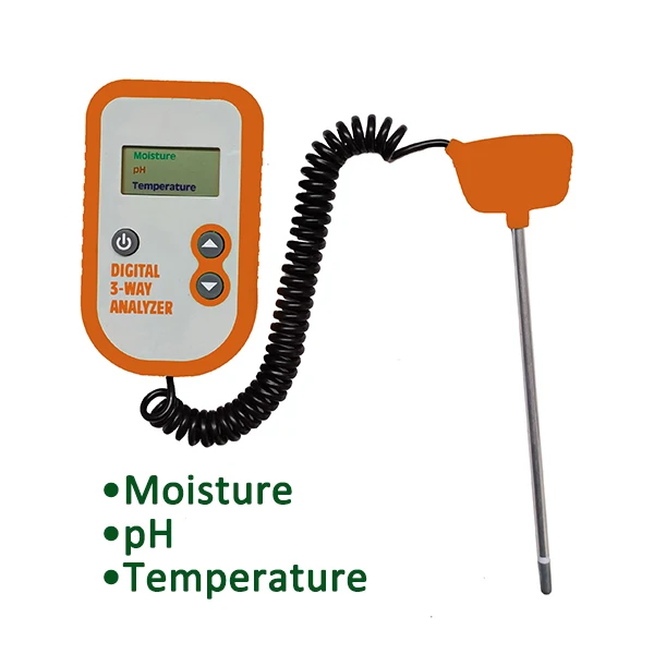 New Digital 3 Way Analyzer - Moisture pH Temperature