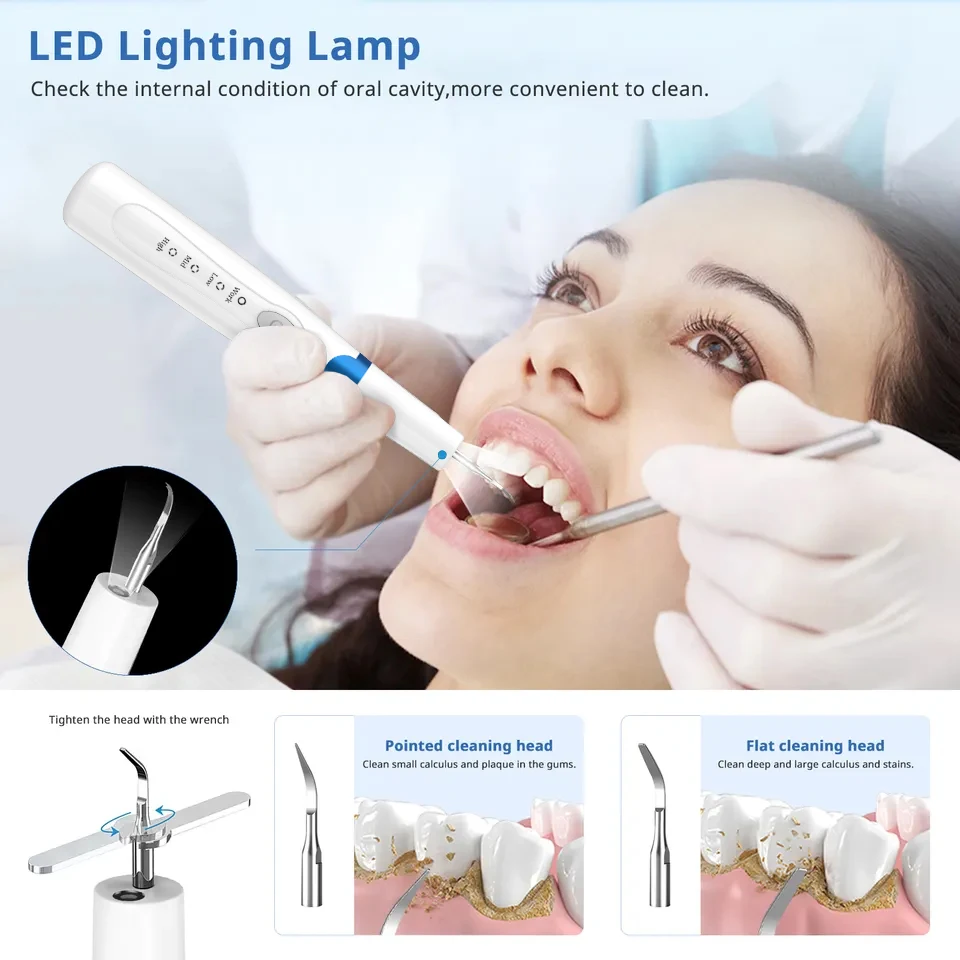 Portable Smart Electric ultrasonic dental cleaner  Whitening Tooth Staining Teeth Cleaner  ultra sonic teeth  Home Tooth Cleaner