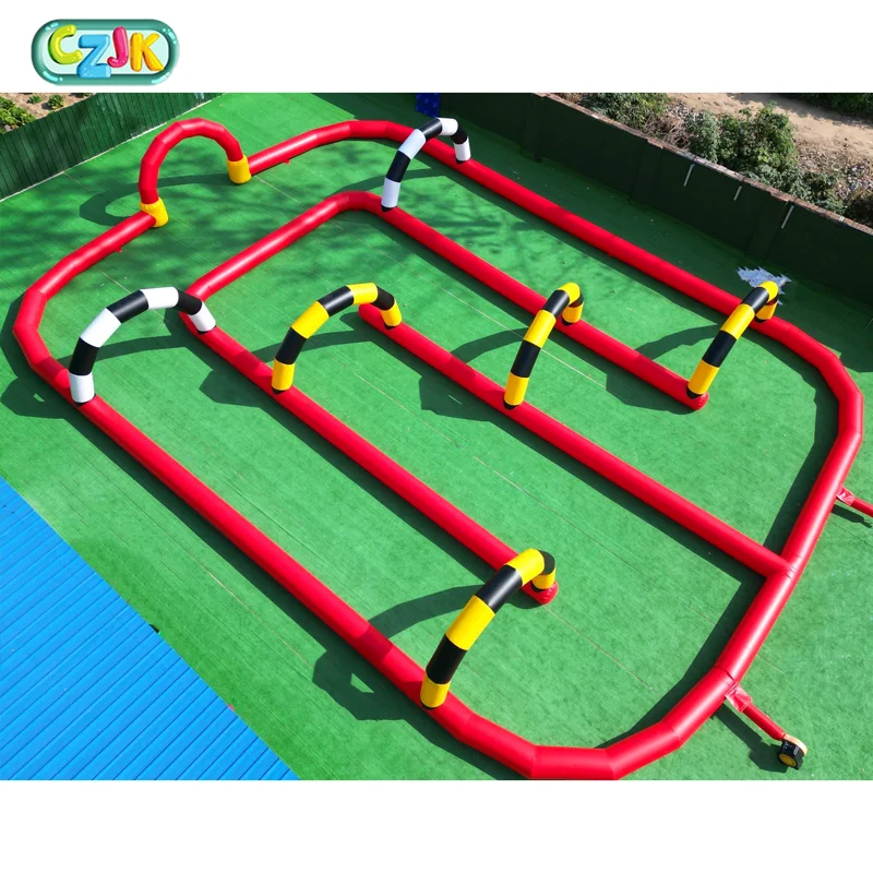 Уличные детские спортивные игры go kart гоночный трек надувной бампер автомобиль барьеры