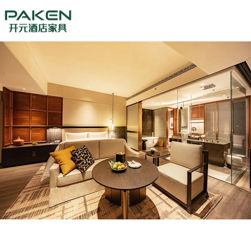 King Size bed upholstery bed base bed headboard furniture hotel bedroom set