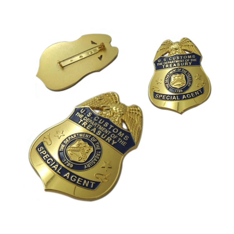 High Quality OEM ODM Custom Made High Quality Embroidery Metal Material Badges Unique Design Whole Sale Uniform Accessories