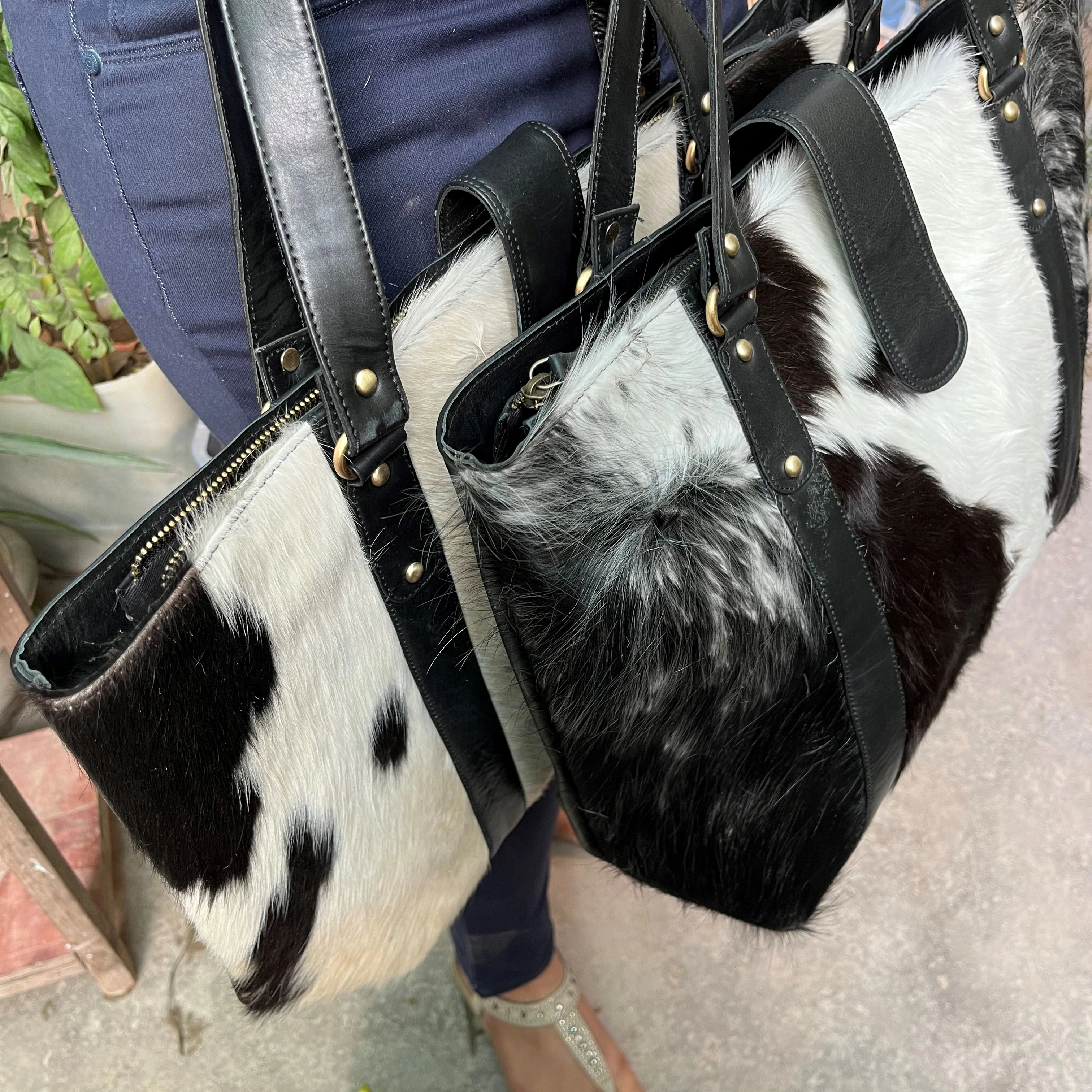 Best Brand 2024 Real Cowhide Leather Tote And Travel bag Black Leather Tote Bag School Laptop Leather Handbag for Women & Girls