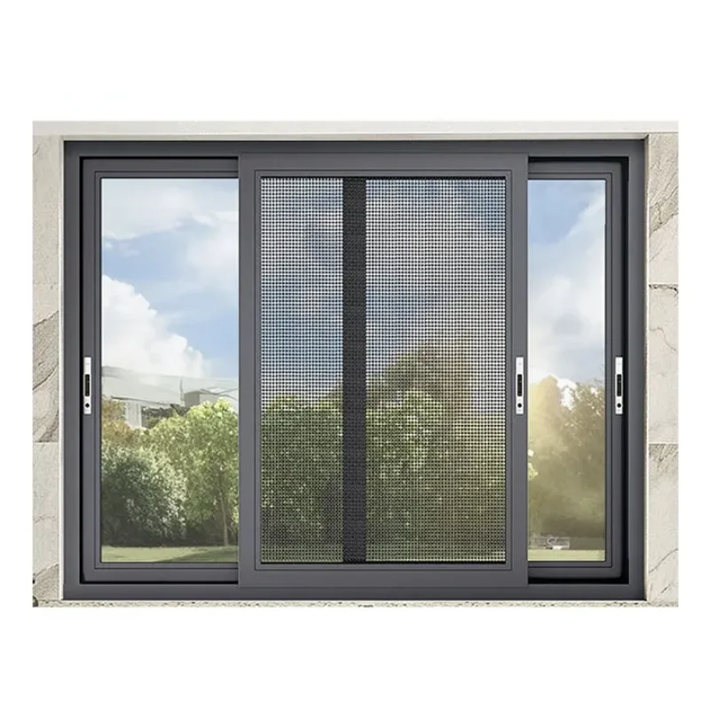 Customizable Modern Design Aluminium Balcony Sliding windows Double Glazed Sliding windows Glass windows for House