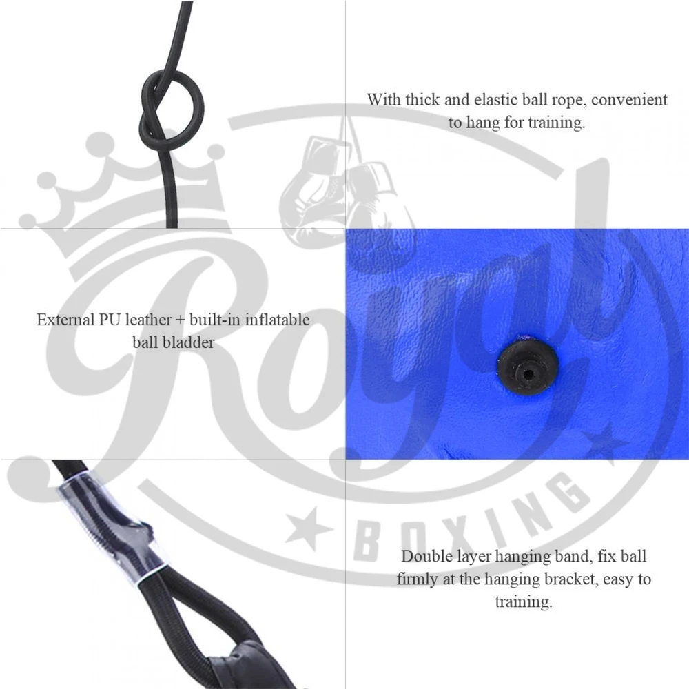 High-density PU Leather Sports Double End Adult Training Raction Target Standing Boxing Speed Ball